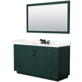 A thumbnail of the Wyndham Collection WCF292960S-QTZ-US3M58 Green / Giotto Quartz Top / Matte Black Hardware