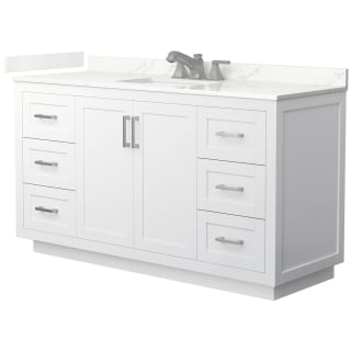 A thumbnail of the Wyndham Collection WCF292960S-QTZ-US3MXX White / Giotto Quartz Top / Brushed Nickel Hardware