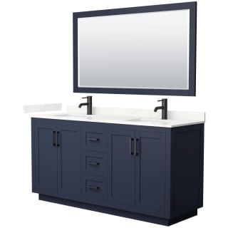 A thumbnail of the Wyndham Collection WCF292966D-QTZ-UNSM58 Dark Blue / Giotto Quartz Top / Matte Black Hardware