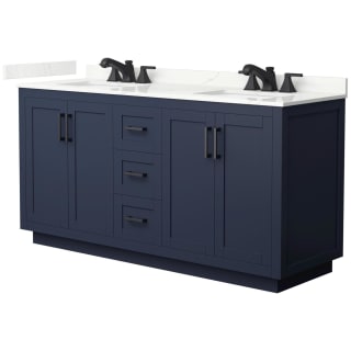 A thumbnail of the Wyndham Collection WCF292966D-QTZ-US3MXX Dark Blue / Giotto Quartz Top / Matte Black Hardware