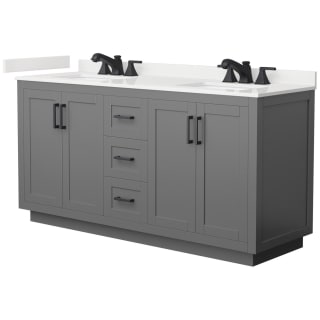 A thumbnail of the Wyndham Collection WCF292966D-QTZ-US3MXX Dark Gray / White Quartz Top / Matte Black Hardware