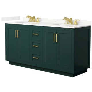 A thumbnail of the Wyndham Collection WCF292966D-QTZ-US3MXX Green / Giotto Quartz Top / Brushed Gold Hardware