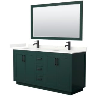 A thumbnail of the Wyndham Collection WCF292966D-QTZ-UNSM58 Green / Giotto Quartz Top / Matte Black Hardware