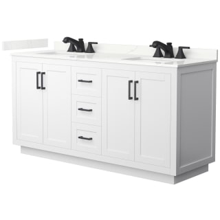 A thumbnail of the Wyndham Collection WCF292966D-QTZ-US3MXX White / Giotto Quartz Top / Matte Black Hardware