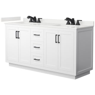 A thumbnail of the Wyndham Collection WCF292966D-QTZ-US3MXX White / White Quartz Top / Matte Black Hardware