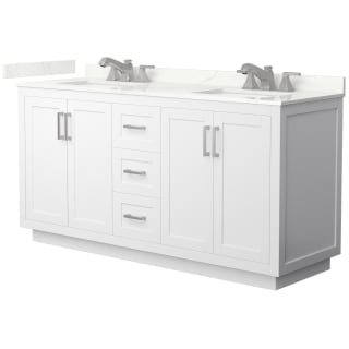 A thumbnail of the Wyndham Collection WCF292966D-QTZ-US3MXX White / Giotto Quartz Top / Brushed Nickel Hardware