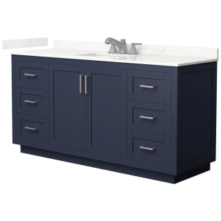 A thumbnail of the Wyndham Collection WCF292966S-QTZ-US3MXX Dark Blue / Giotto Quartz Top / Brushed Nickel Hardware
