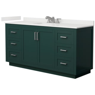 A thumbnail of the Wyndham Collection WCF292966S-QTZ-US3MXX Green / White Quartz Top / Brushed Nickel Hardware