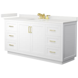 A thumbnail of the Wyndham Collection WCF292966S-QTZ-US3MXX White / White Quartz Top / Brushed Gold Hardware
