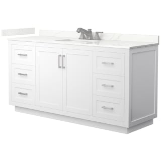A thumbnail of the Wyndham Collection WCF292966S-QTZ-US3MXX White / Giotto Quartz Top / Brushed Nickel Hardware
