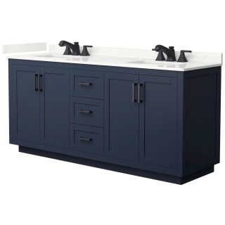 A thumbnail of the Wyndham Collection WCF292972D-QTZ-US3MXX Dark Blue / Giotto Quartz Top / Matte Black Hardware