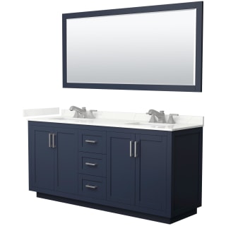 A thumbnail of the Wyndham Collection WCF292972D-QTZ-US3M70 Dark Blue / Giotto Quartz Top / Brushed Nickel Hardware