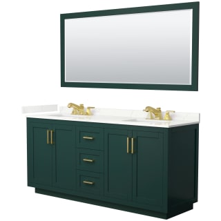 A thumbnail of the Wyndham Collection WCF292972D-QTZ-US3M70 Green / Giotto Quartz Top / Brushed Gold Hardware