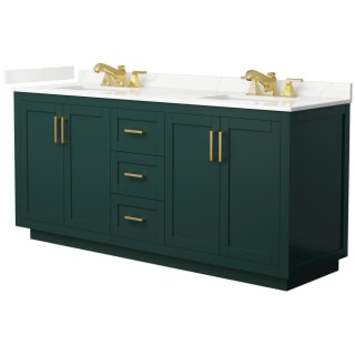 A thumbnail of the Wyndham Collection WCF292972D-QTZ-US3MXX Green / Giotto Quartz Top / Brushed Gold Hardware