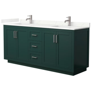 A thumbnail of the Wyndham Collection WCF292972D-QTZ-UNSMXX Green / Giotto Quartz Top / Brushed Nickel Hardware