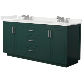 A thumbnail of the Wyndham Collection WCF292972D-QTZ-US3MXX Green / White Quartz Top / Brushed Nickel Hardware