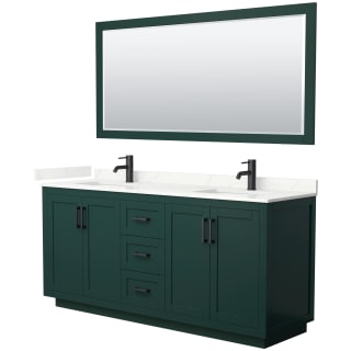 A thumbnail of the Wyndham Collection WCF292972D-QTZ-UNSM70 Green / Giotto Quartz Top / Matte Black Hardware