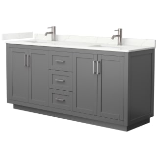 A thumbnail of the Wyndham Collection WCF292972D-QTZ-UNSMXX Dark Gray / Giotto Quartz Top / Brushed Nickel Hardware