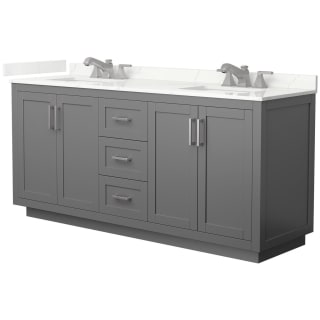 A thumbnail of the Wyndham Collection WCF292972D-QTZ-US3MXX Dark Gray / Giotto Quartz Top / Brushed Nickel Hardware