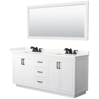 A thumbnail of the Wyndham Collection WCF292972D-QTZ-US3M70 White / Giotto Quartz Top / Matte Black Hardware