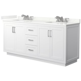 A thumbnail of the Wyndham Collection WCF292972D-QTZ-US3MXX White / Giotto Quartz Top / Brushed Nickel Hardware