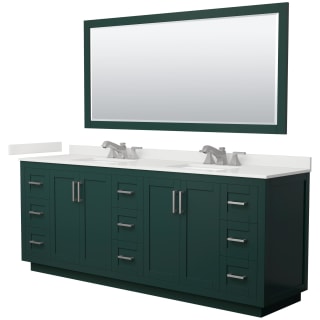A thumbnail of the Wyndham Collection WCF292984D-QTZ-US3M70 Green / White Quartz Top / Brushed Nickel Hardware