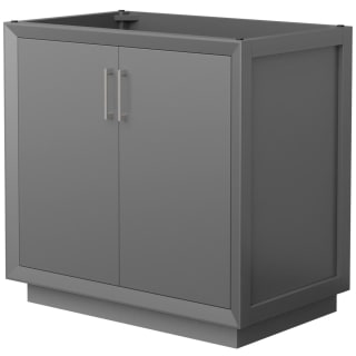 A thumbnail of the Wyndham Collection WCF414136S-CXSXX-MXX Dark Gray / Brushed Nickel Hardware