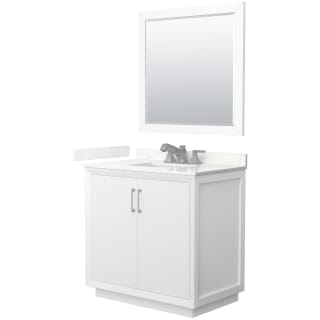 A thumbnail of the Wyndham Collection WCF414136S-QTZ-US3M34 White / Giotto Quartz Top / Brushed Nickel Hardware