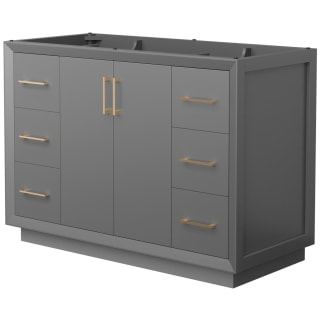 A thumbnail of the Wyndham Collection WCF414148S-CXSXX-MXX Dark Gray / Satin Bronze Hardware