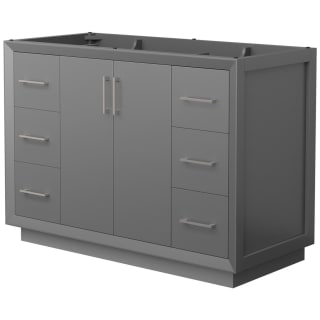 A thumbnail of the Wyndham Collection WCF414148S-CXSXX-MXX Dark Gray / Brushed Nickel Hardware