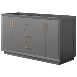 A thumbnail of the Wyndham Collection WCF414160D-CXSXX-MXX Dark Gray / Satin Bronze Hardware