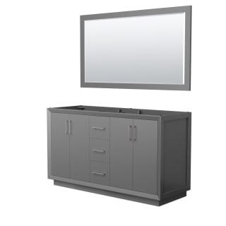 A thumbnail of the Wyndham Collection WCF414160D-CXSXX-M58 Dark Gray / Brushed Nickel Hardware