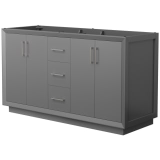 A thumbnail of the Wyndham Collection WCF414160D-CXSXX-MXX Dark Gray / Brushed Nickel Hardware