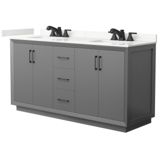 A thumbnail of the Wyndham Collection WCF414166D-QTZ-US3MXX Dark Gray / Giotto Quartz Top / Matte Black Hardware