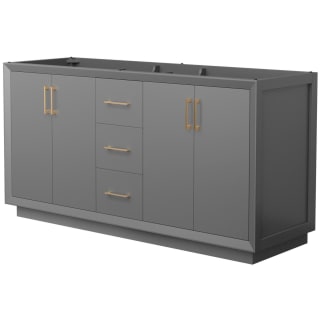 A thumbnail of the Wyndham Collection WCF414166D-CXSXX-MXX Dark Gray / Satin Bronze Hardware