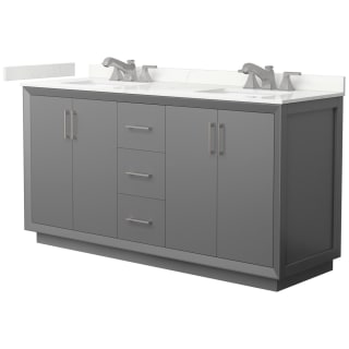 A thumbnail of the Wyndham Collection WCF414166D-QTZ-US3MXX Dark Gray / Giotto Quartz Top / Brushed Nickel Hardware