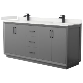 A thumbnail of the Wyndham Collection WCF414172D-QTZ-UNSMXX Dark Gray / White Quartz Top / Matte Black Hardware