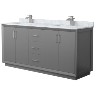 A thumbnail of the Wyndham Collection WCF414172D-NAT-UNSMXX Dark Gray / Brushed Nickel Hardware