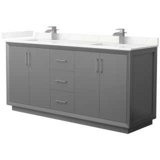 A thumbnail of the Wyndham Collection WCF414172D-QTZ-UNSMXX Dark Gray / Giotto Quartz Top / Brushed Nickel Hardware