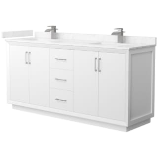 A thumbnail of the Wyndham Collection WCF414172D-VCA-UNSMXX White / Carrara Cultured Marble Top / Brushed Nickel Hardware
