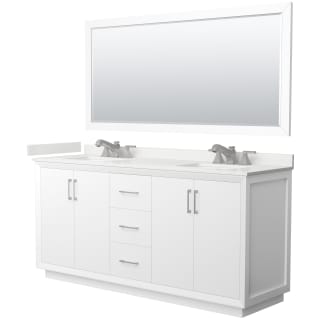 A thumbnail of the Wyndham Collection WCF414172D-QTZ-US3M70 White / White Quartz Top / Brushed Nickel Hardware