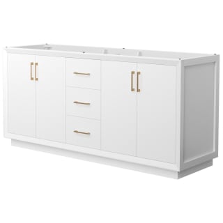 A thumbnail of the Wyndham Collection WCF414172D-CXSXX-MXX White / Satin Bronze Hardware