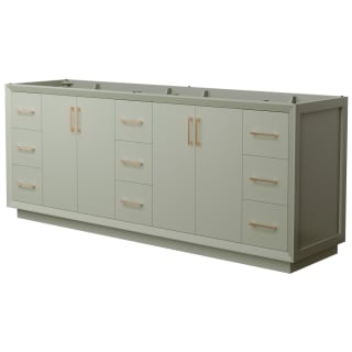 A thumbnail of the Wyndham Collection WCF414184D-CXSXX-MXX Light Green / Satin Bronze Hardware