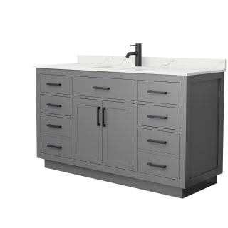 A thumbnail of the Wyndham Collection WCG262660S-QTZ-UNSMXX Dark Gray / Giotto Quartz Top / Matte Black Hardware