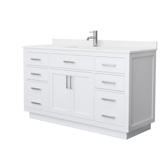 A thumbnail of the Wyndham Collection WCG262660S-QTZ-UNSMXX White / White Quartz Top / Brushed Nickel Hardware