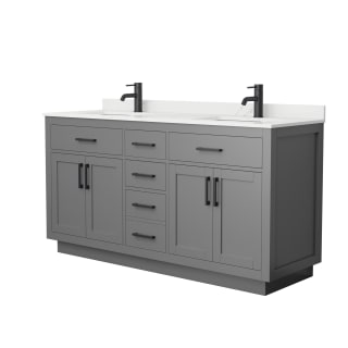 A thumbnail of the Wyndham Collection WCG262666D-QTZ-UNSMXX Dark Gray / Giotto Quartz Top / Matte Black Hardware