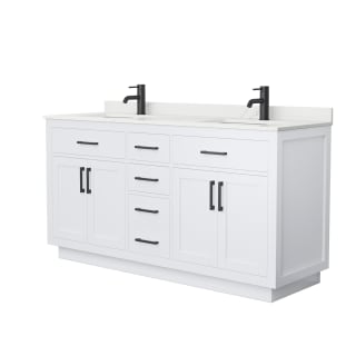 A thumbnail of the Wyndham Collection WCG262666D-QTZ-UNSMXX White / Giotto Quartz Top / Matte Black Hardware