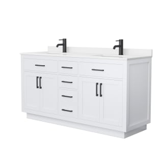 A thumbnail of the Wyndham Collection WCG262666D-QTZ-UNSMXX White / White Quartz Top / Matte Black Hardware