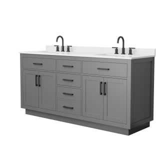 A thumbnail of the Wyndham Collection WCG262672D-QTZ-US3MXX Dark Gray / Giotto Quartz Top / Matte Black Hardware