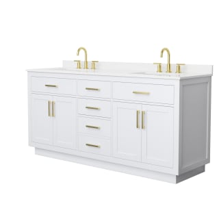 A thumbnail of the Wyndham Collection WCG262672D-QTZ-US3MXX White / White Quartz Top / Brushed Gold Hardware